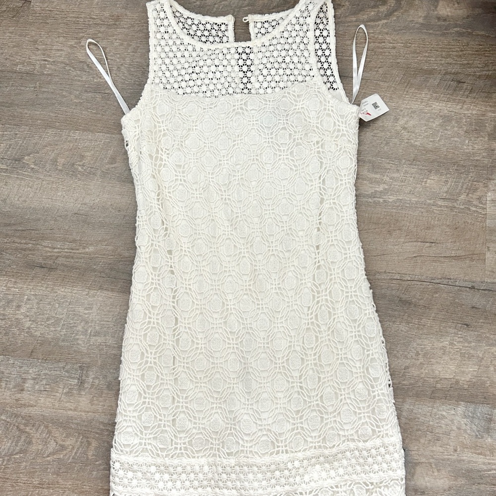 White House Black Market White Lace Dress
